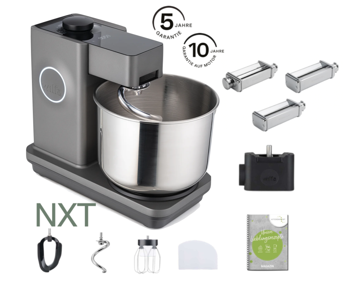 Wilfa Küchenmaschine PROBAKER NXT, Grau - Pasta Set