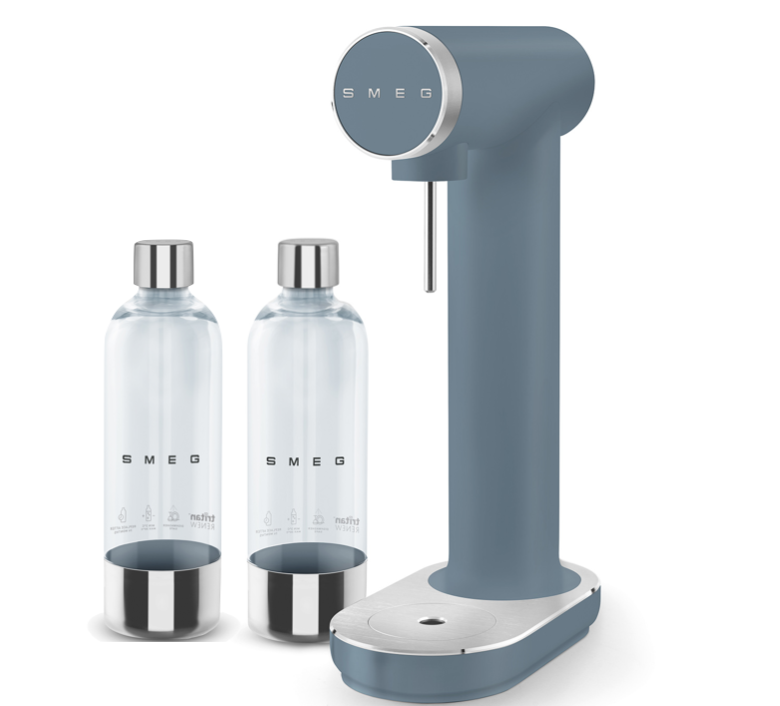 Smeg Wassersprudler Blau matt inkl. 2. Flasche