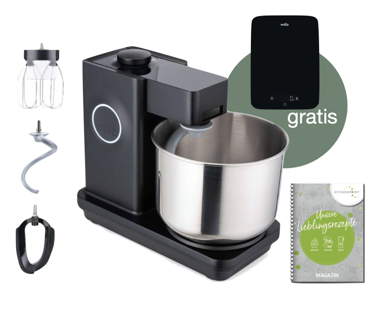 Wilfa Küchenmaschine Probaker schwarz - Kitchenpoint.de