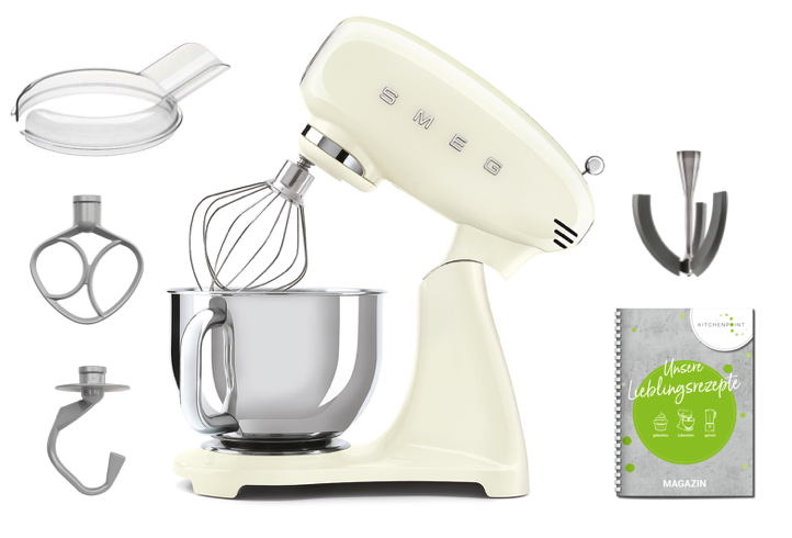SMEG Küchenmaschine Vollfarbe Creme SMF03 SMEG Küchenmaschine Vollfarbe Creme SMF03