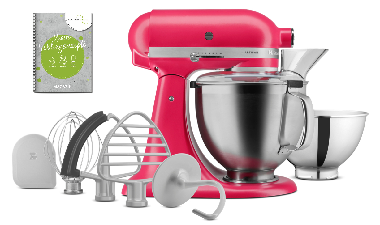 KitchenAid Küchenmaschine 195 Hibiscus inkl. Grundausstattung KitchenAid Küchenmaschine 195 Hibiscus inkl. Grundausstattung