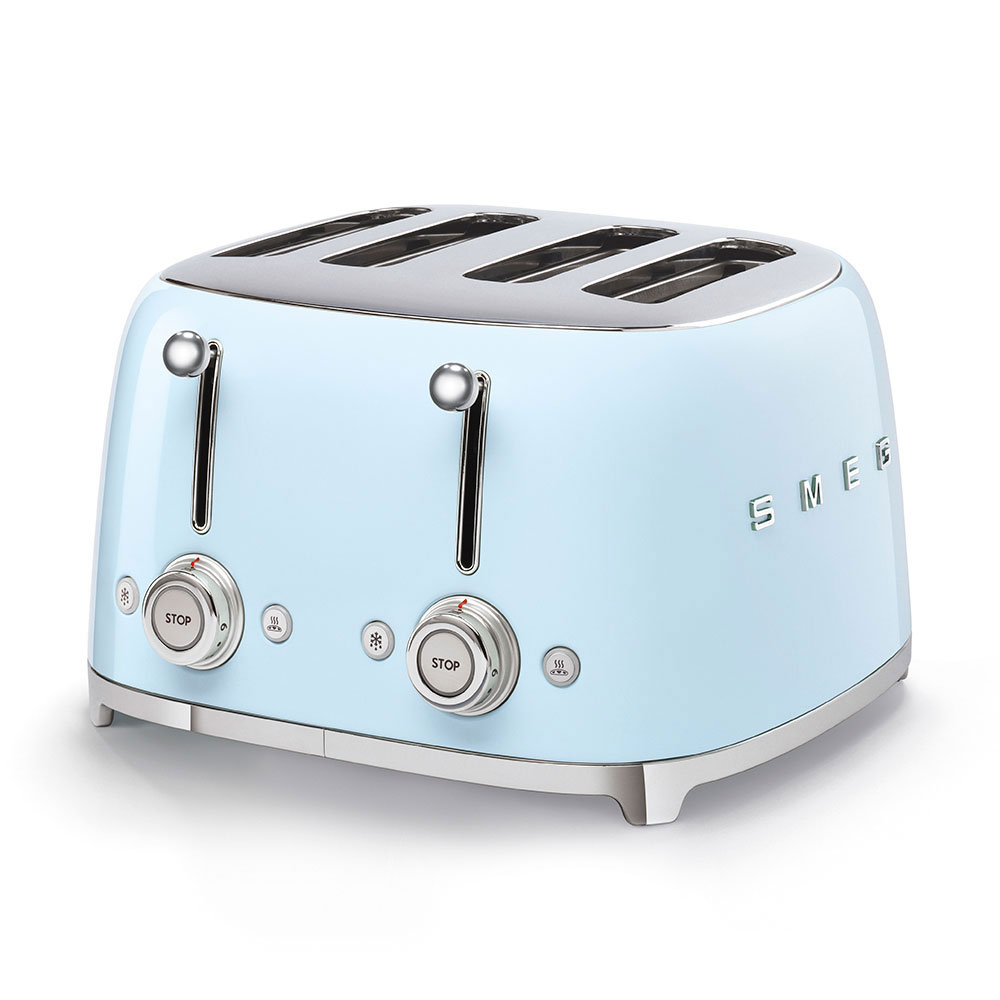 SMEG Toaster 4 Schlitze Pastellblau