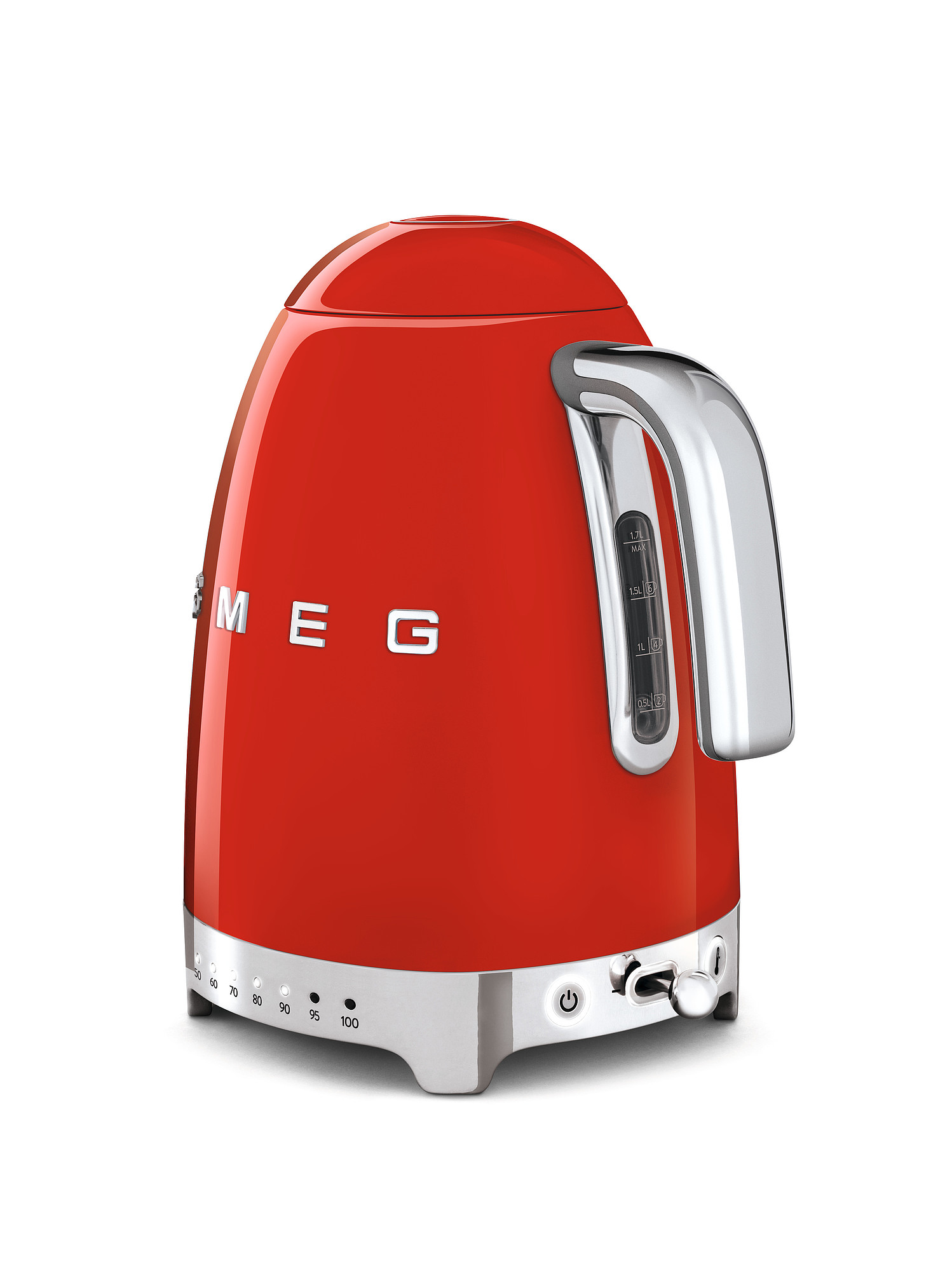 SMEG Wasserkocher mit Temperaturregelung - Toaster Set Rot