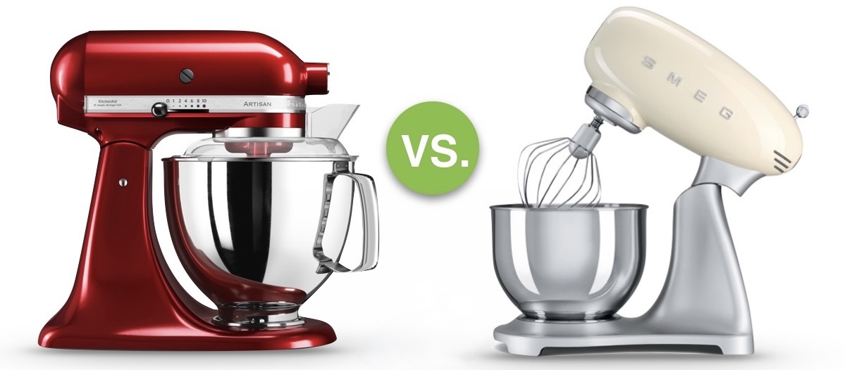 kanal fersken shuffle Beste Küchenmaschine - Vergleich Kitchenaid vs. SMEG bei KitchenPoint