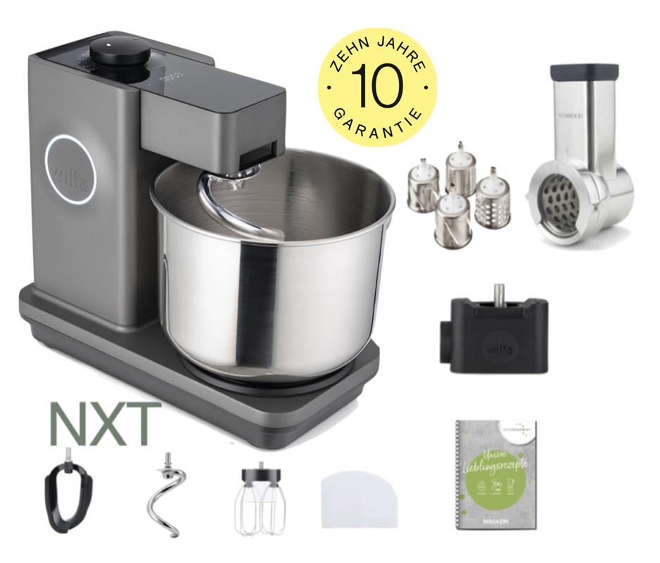 Wilfa Küchenmaschine PROBAKER NXT, Grau - Gemüse Set