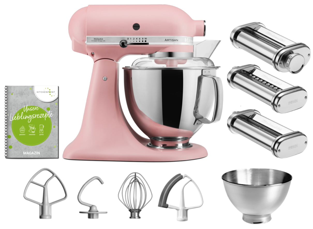 KitchenAid Küchenmaschine 175 - Pasta Set Altrosa Pink