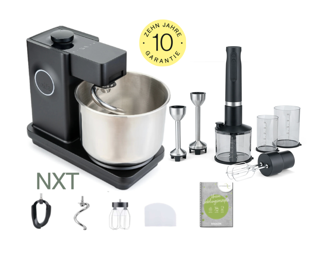 Wilfa Küchenmaschine PROBAKER NXT, Schwarz - Pro Set