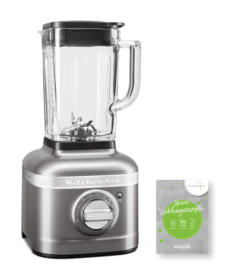 KitchenAid Artisan Blender K400 Mixer Medallion Silber KitchenAid Artisan Blender K400 Mixer Medallion Silber
