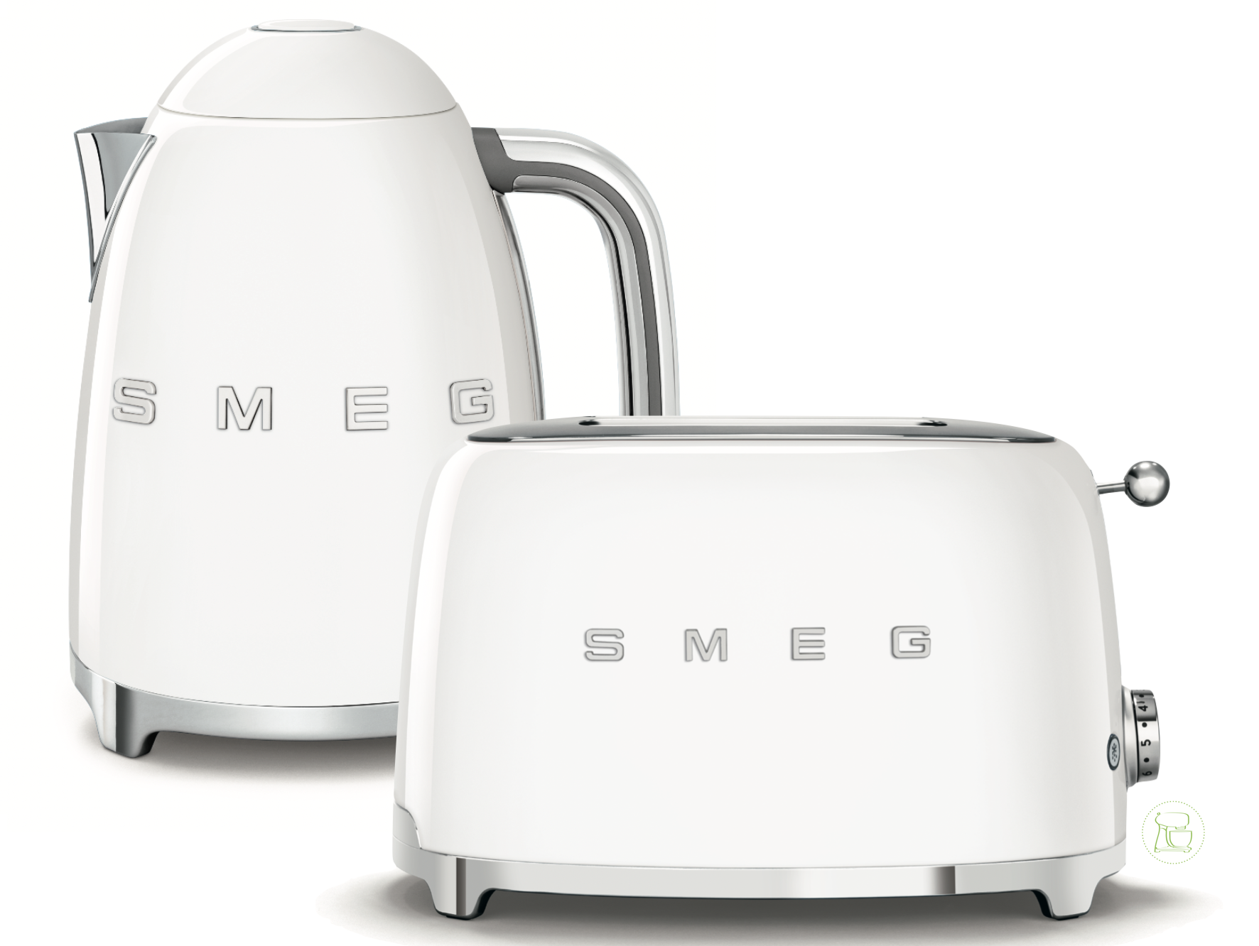 SMEG Wasserkocher - Toaster Set Weiss