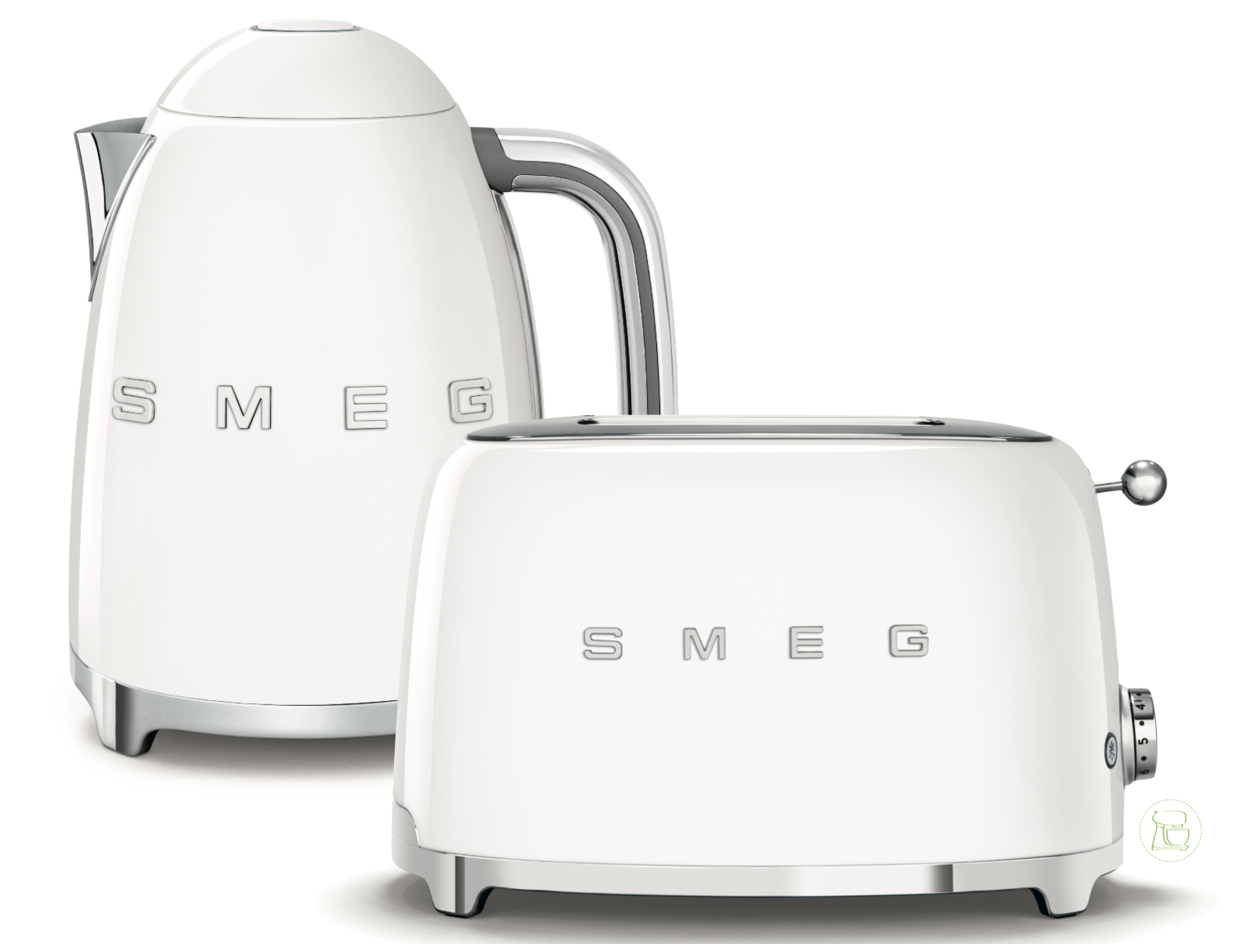 SMEG Wasserkocher - Toaster Set Weiss SMEG Wasserkocher - Toaster Set Weiss