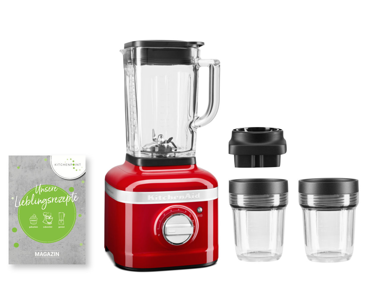 KitchenAid Blender K400 Mixbehälter Set Empire Rot KitchenAid Blender K400 Mixbehälter Set Empire Rot
