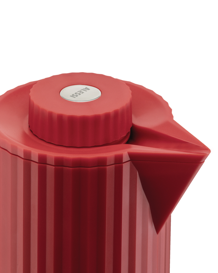 Alessi Plisse Wasserkocher 1,7L - Thermoskannen - Set Rot