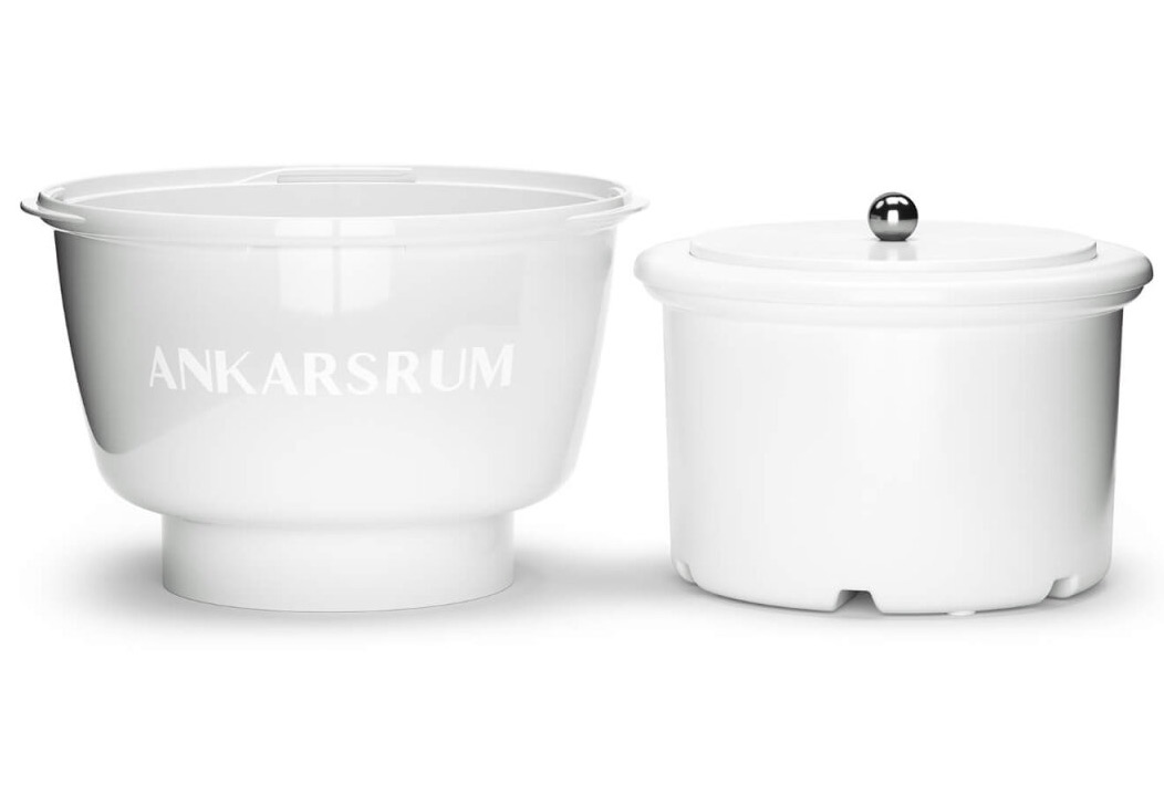 Ankarsrum Küchenmaschine Assistent Mineral White - Eis Set