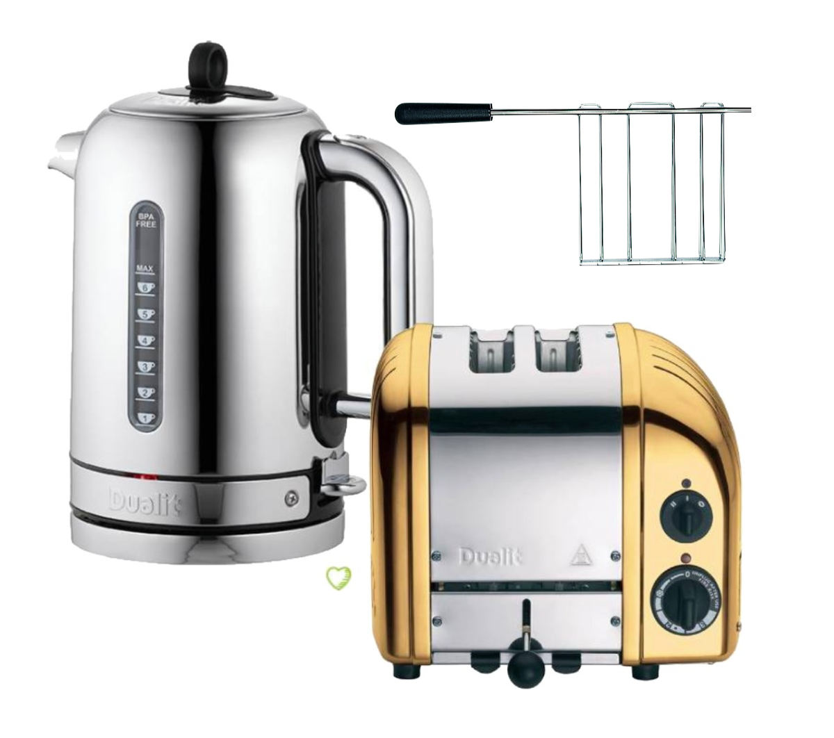 Dualit Classic Toaster 2 Scheiben Gold - Black Week Set