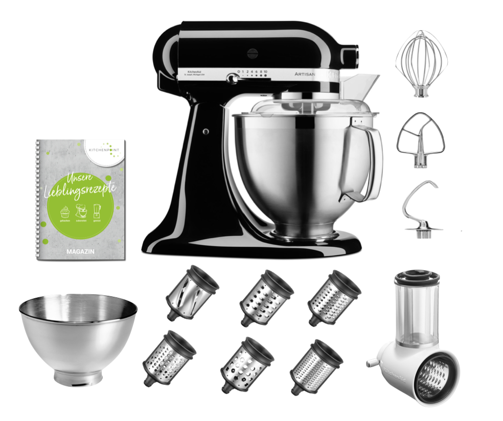 KitchenAid Küchenmaschine 185 Gemüse Multi Set Onyx Schwarz KitchenAid Küchenmaschine 185 Gemüse Multi Set Onyx Schwarz