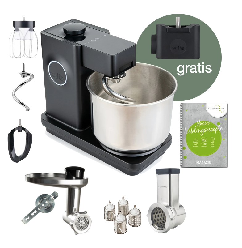 Wilfa Küchenmaschine Probaker Timer schwarz - Komplett Set