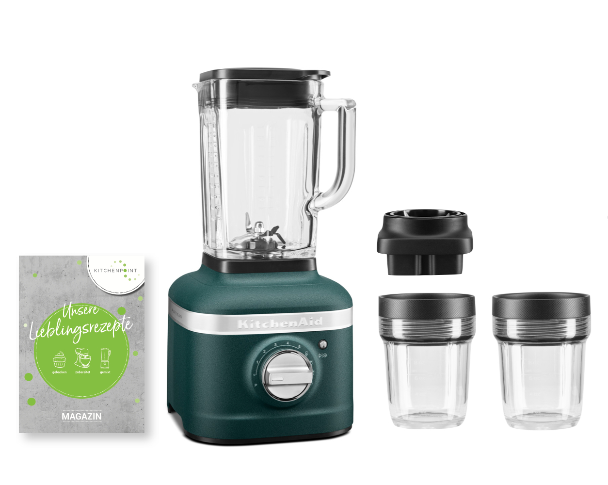 KitchenAid Blender K400 Mixbehälter Set Pebbled Palm KitchenAid Blender K400 Mixbehälter Set Pebbled Palm