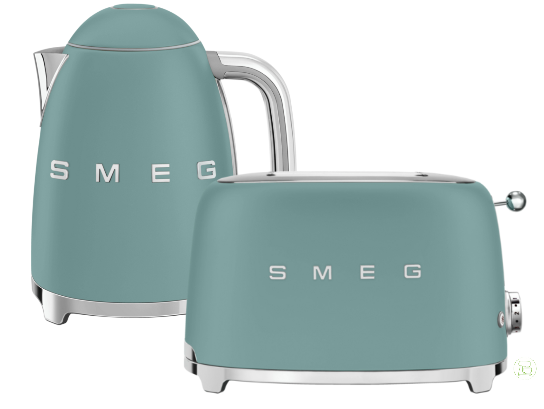 SMEG Wasserkocher - Toaster Set Emerald Green
