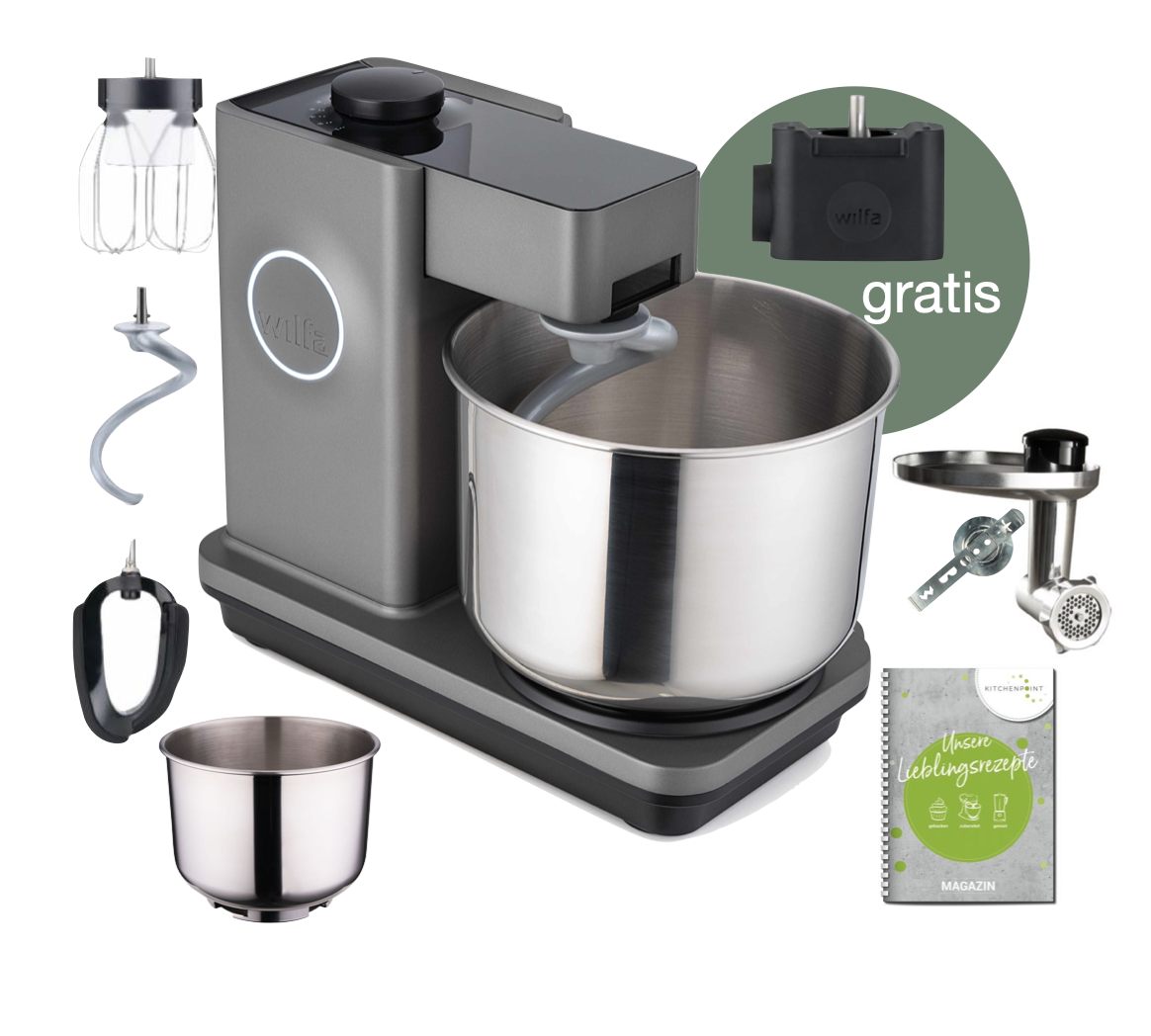 Wilfa Küchenmaschine Probaker grau - Back Mega Set
