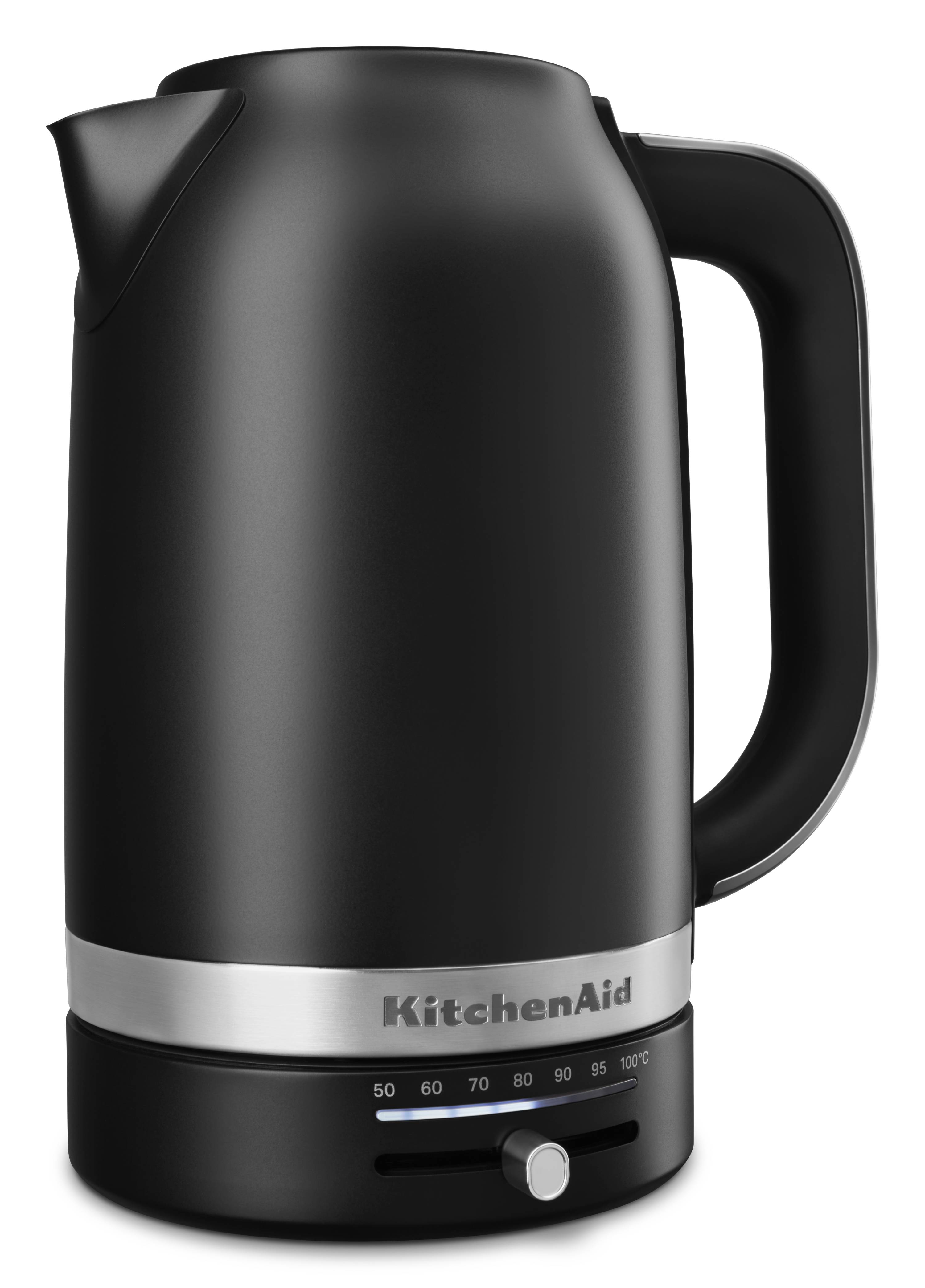 KitchenAid Wasserkocher 1,7l  mit Temperaturregelung Matt Schwarz