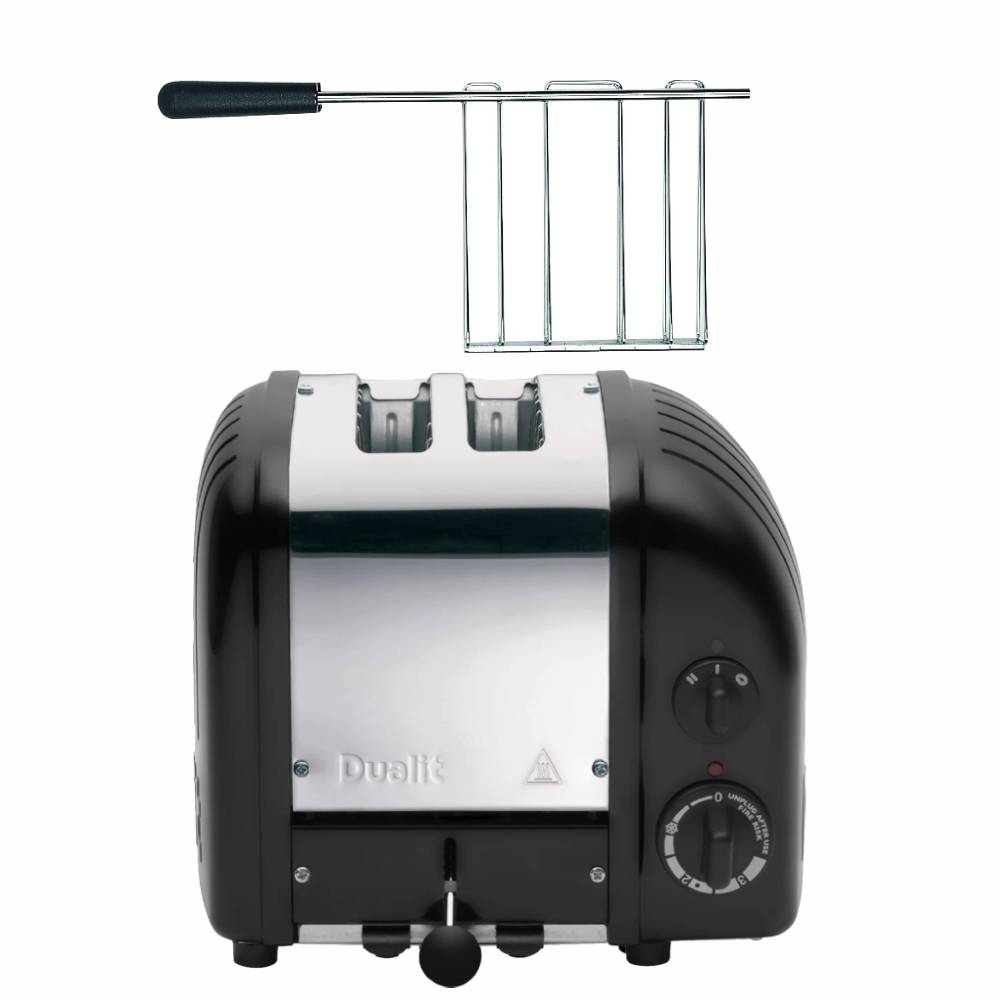 Dualit Classic Toaster 2 Scheiben Matt Schwarz - Aktions Set