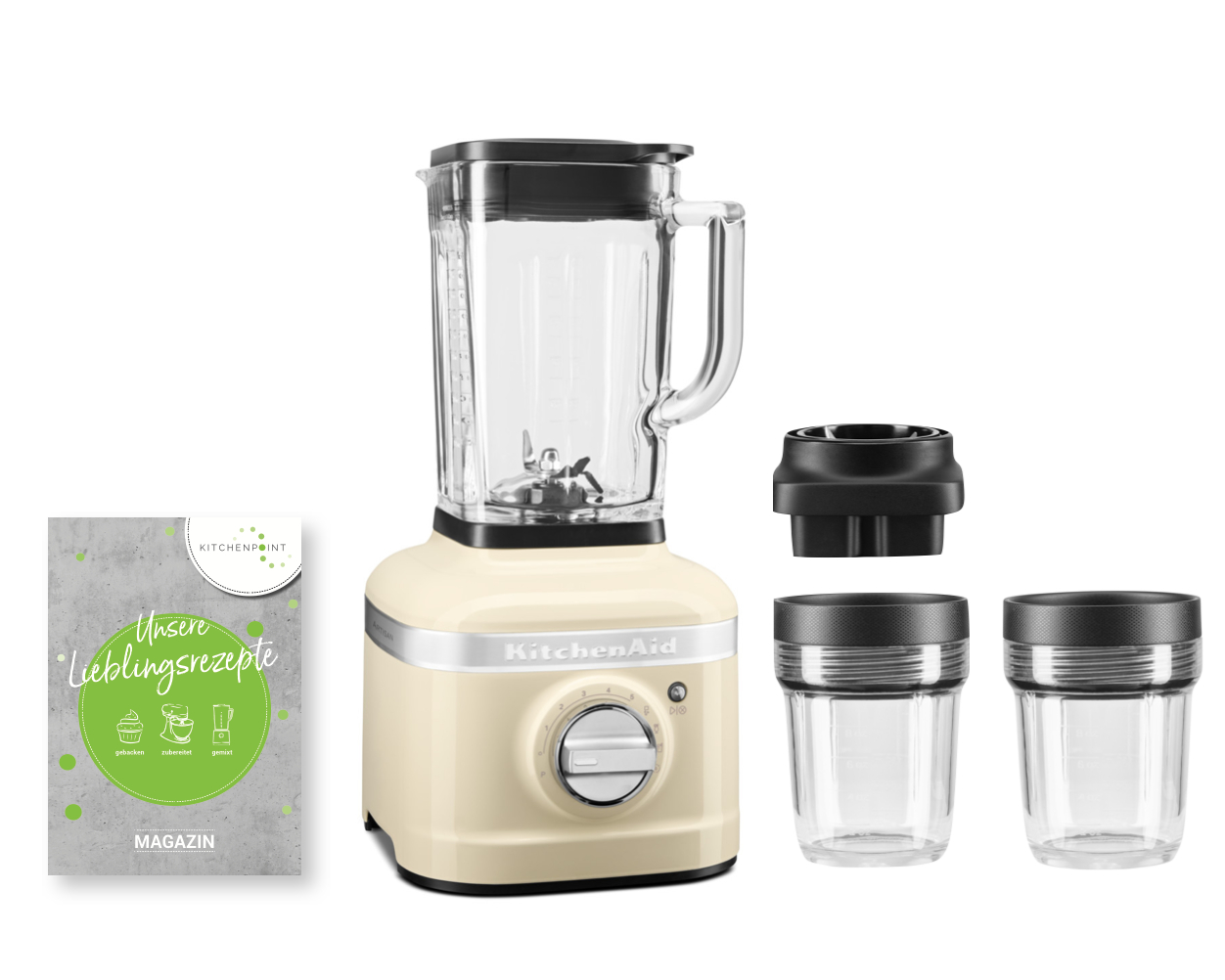 KitchenAid Blender K400 Mixbehälter Set Creme KitchenAid Blender K400 Mixbehälter Set Creme