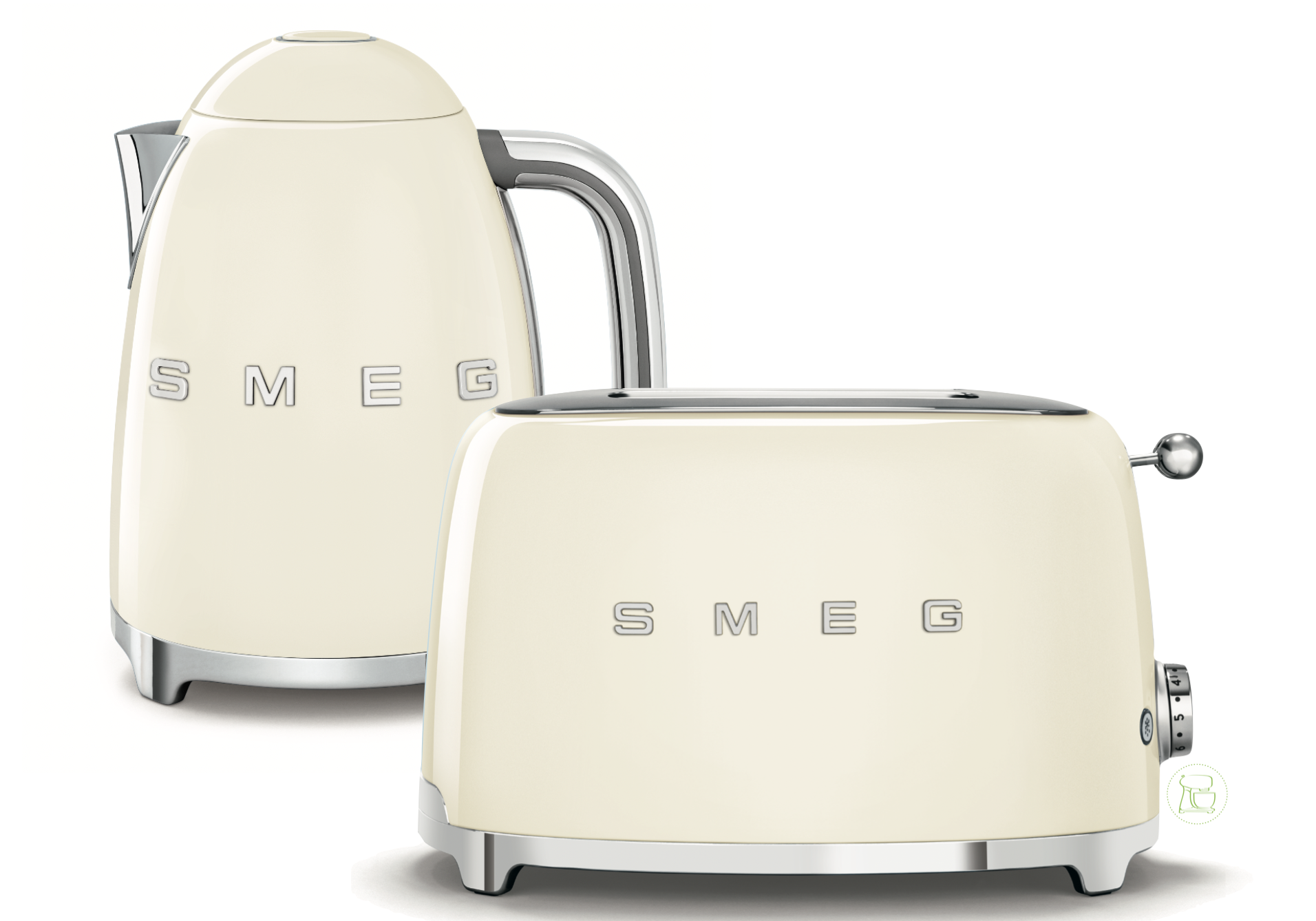 SMEG Wasserkocher - Toaster Set Creme SMEG Wasserkocher - Toaster Set Creme