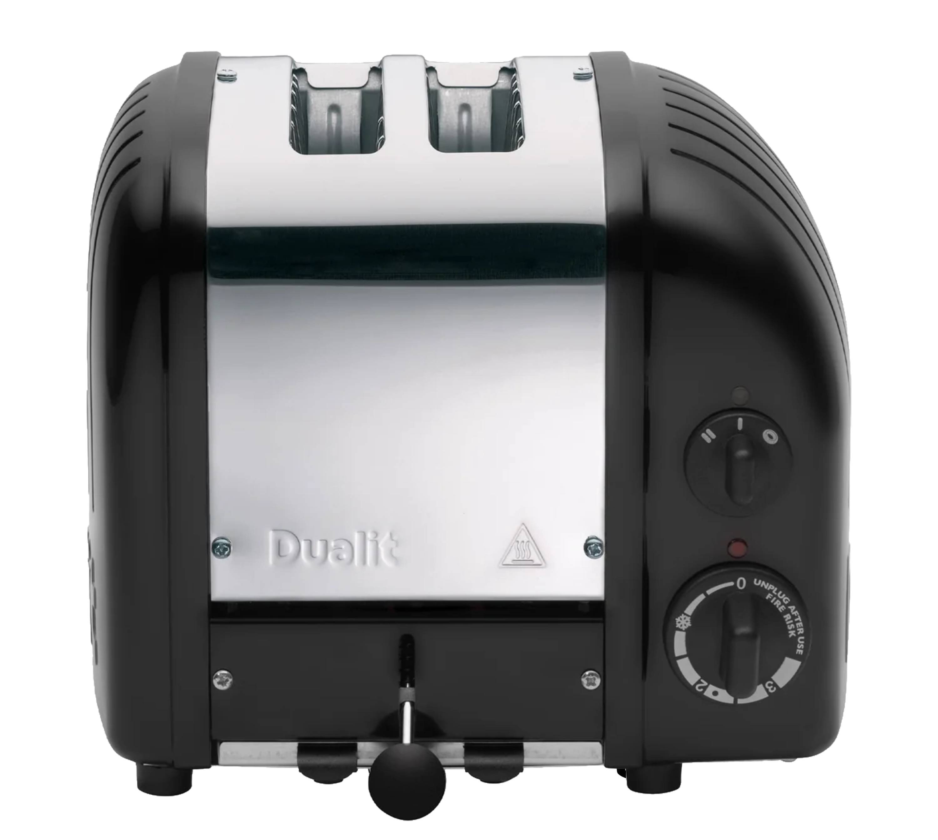 Dualit Classic Toaster 2 Scheiben Matt Schwarz - Aktions Set