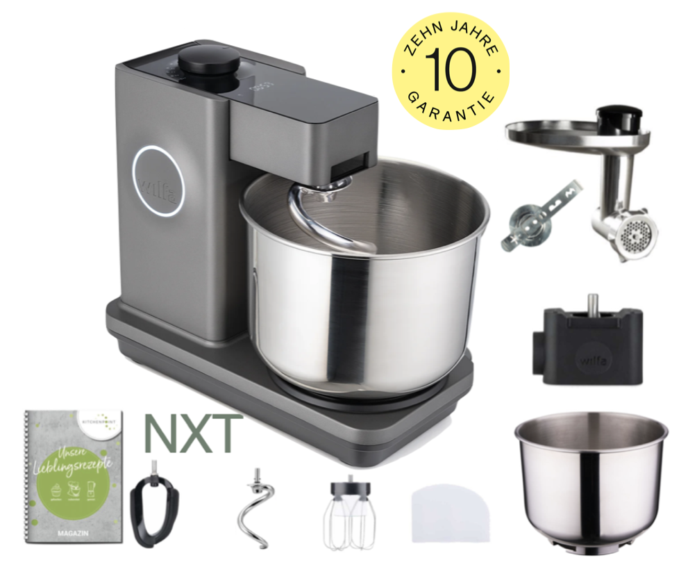 Wilfa Küchenmaschine PROBAKER NXT, Grau - Back Mega Set