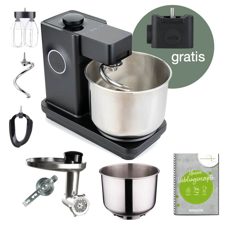 Wilfa Küchenmaschine Probakern Timer schwarz - Back Mega Set