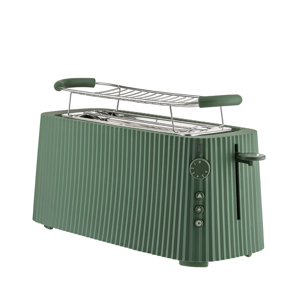 Alessi Plisse Toaster lang Grün - Kitchenpoint.de