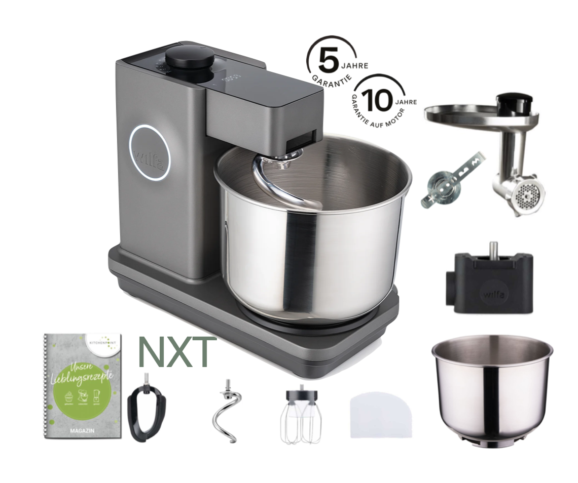 Wilfa Küchenmaschine PROBAKER NXT, Grau - Back Mega Set