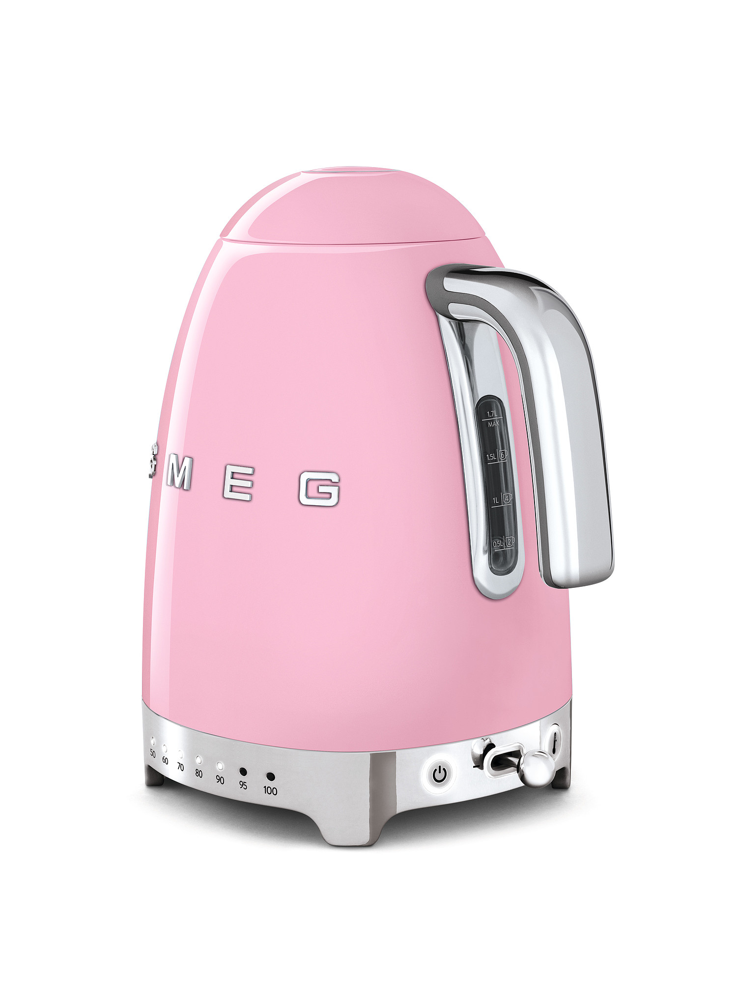 SMEG Wasserkocher mit Temperaturregelung - Toaster Set Cadillac Pink