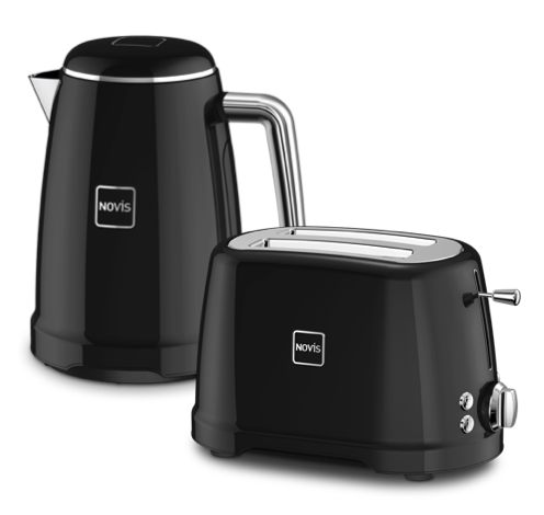 Novis Wasserkocher - Toaster Set Schwarz