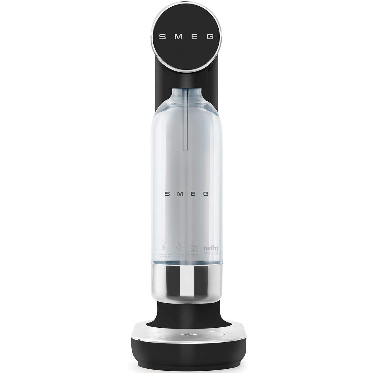 Smeg Wassersprudler - Schwarz-Matt