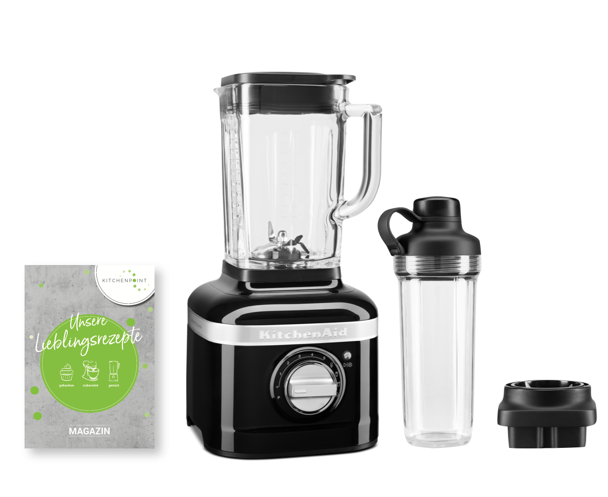 KitchenAid Blender K400 ToGo Mixbecher Set Onyx Schwarz KitchenAid Blender K400 ToGo Mixbecher Set Onyx Schwarz