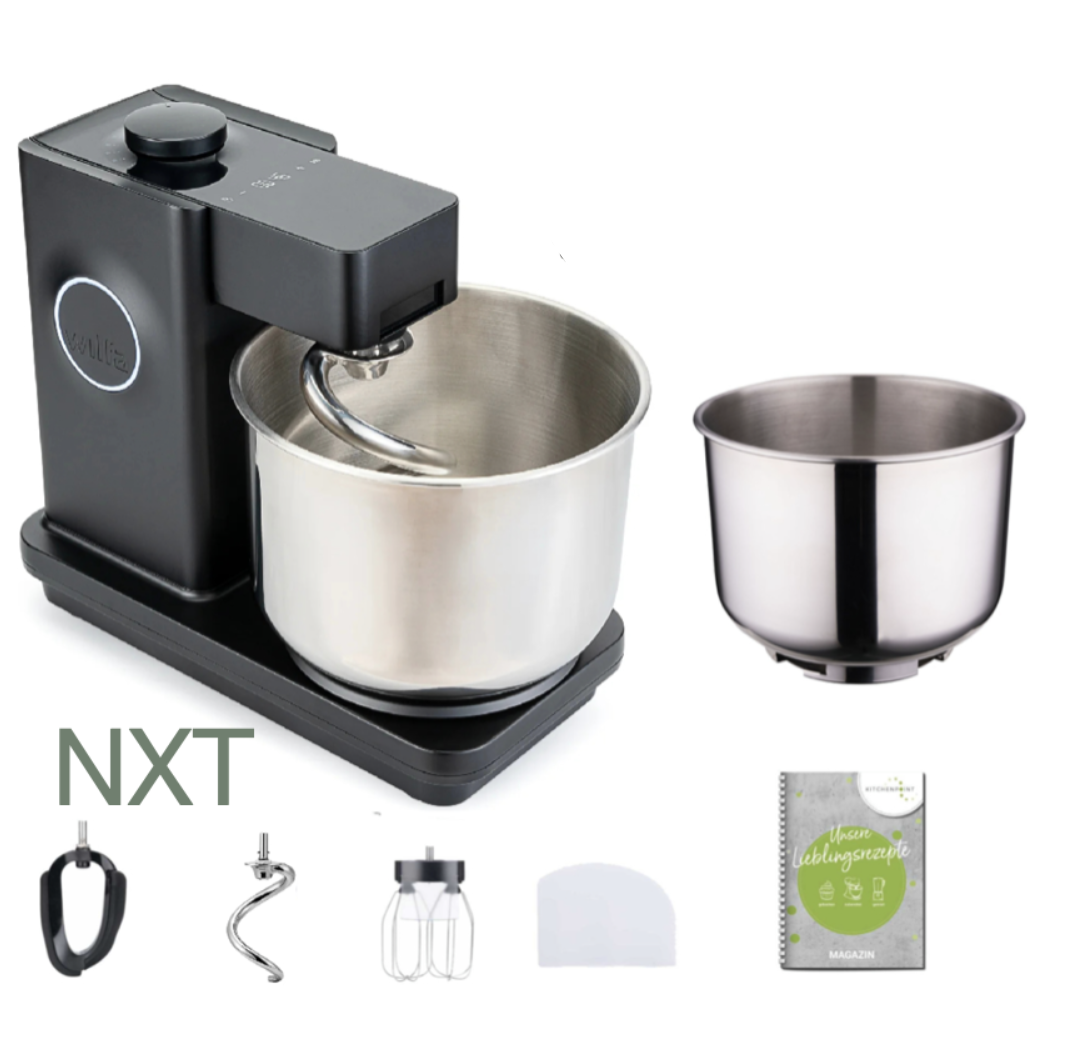 Wilfa Küchenmaschine PROBAKER NXT, Schwarz - Schüssel Set