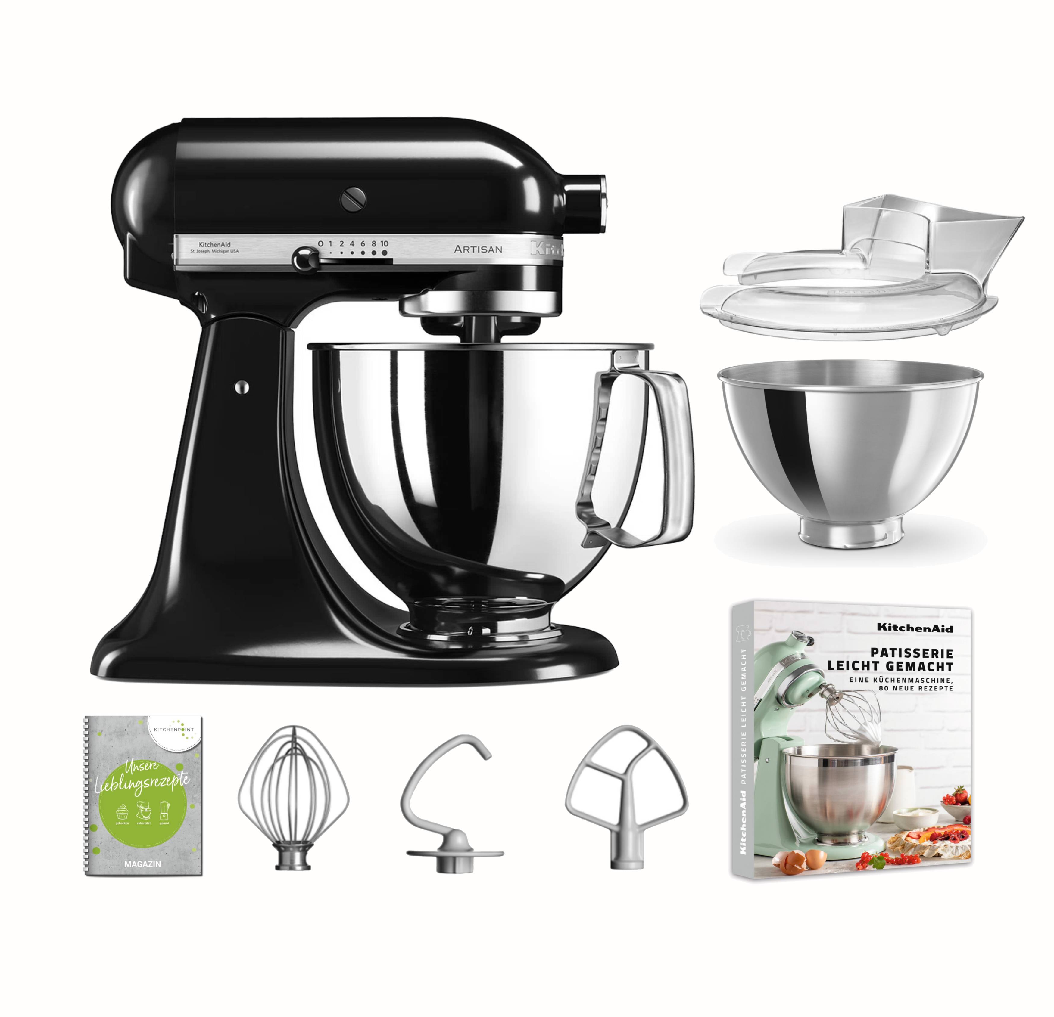 KitchenAid Küchenmaschine 125 Onyx Schwarz Upgrade Set  KitchenAid Küchenmaschine 125 Onyx Schwarz Upgrade Set