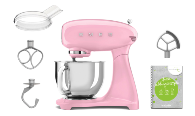 SMEG Küchenmaschine Vollfarbe Cadillac Pink SMF05