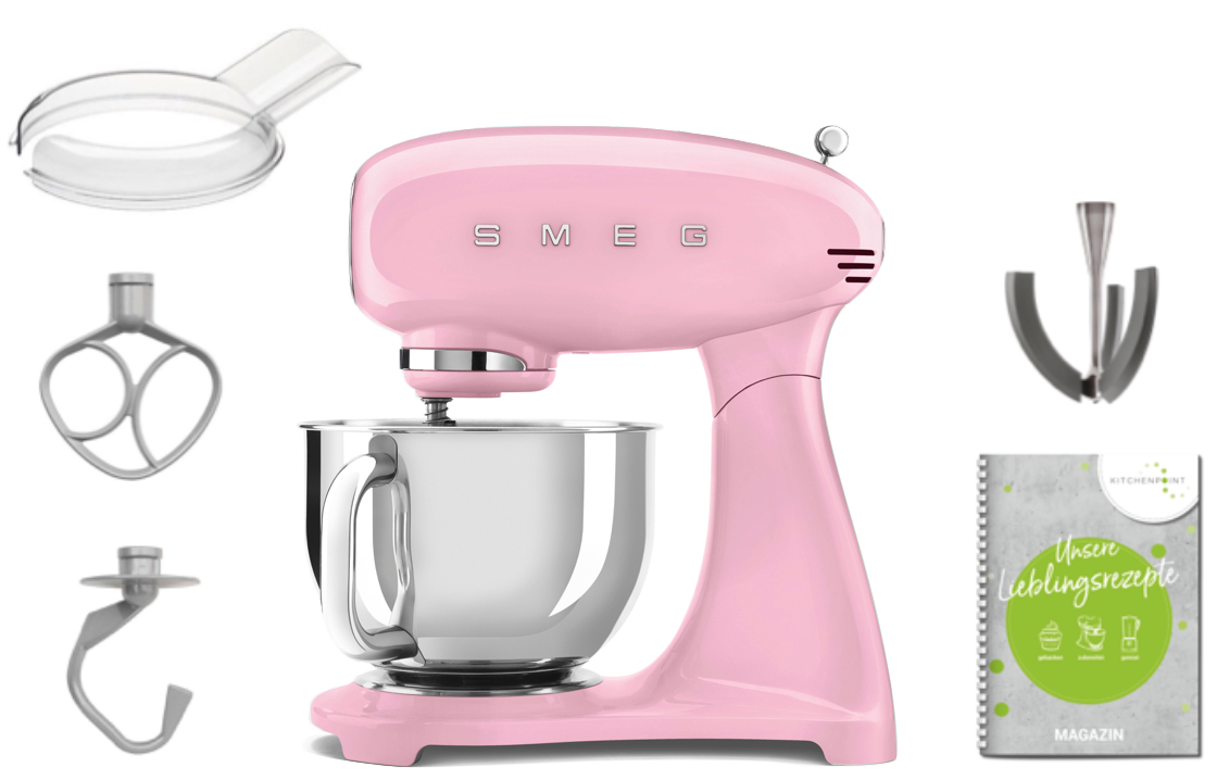 SMEG Küchenmaschine Vollfarbe SMF03 Cadillac Pink SMEG Küchenmaschine Vollfarbe SMF03 Cadillac Pink