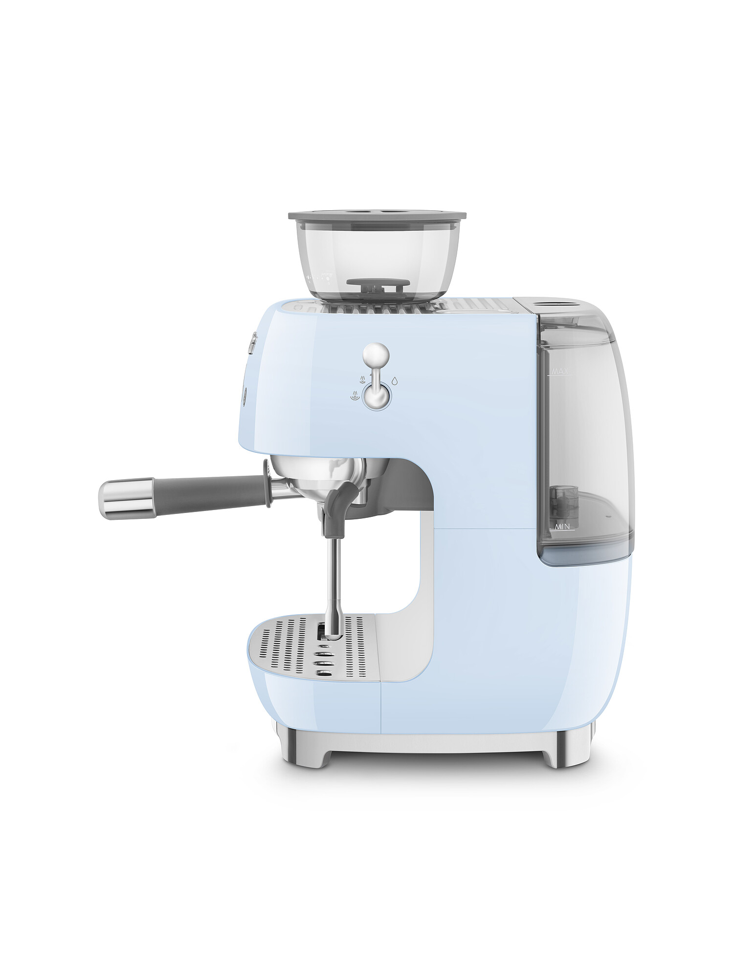 SMEG Espressomaschine mit integrierter Kaffeemühle Pastellblau