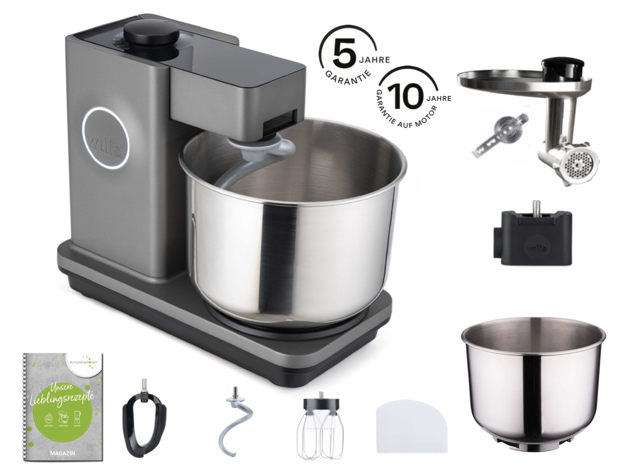 Wilfa Küchenmaschine Probaker grau - Back Mega Set