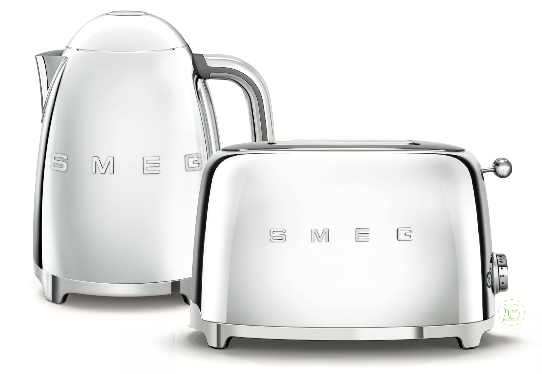 SMEG Wasserkocher - Toaster Set Chrom
