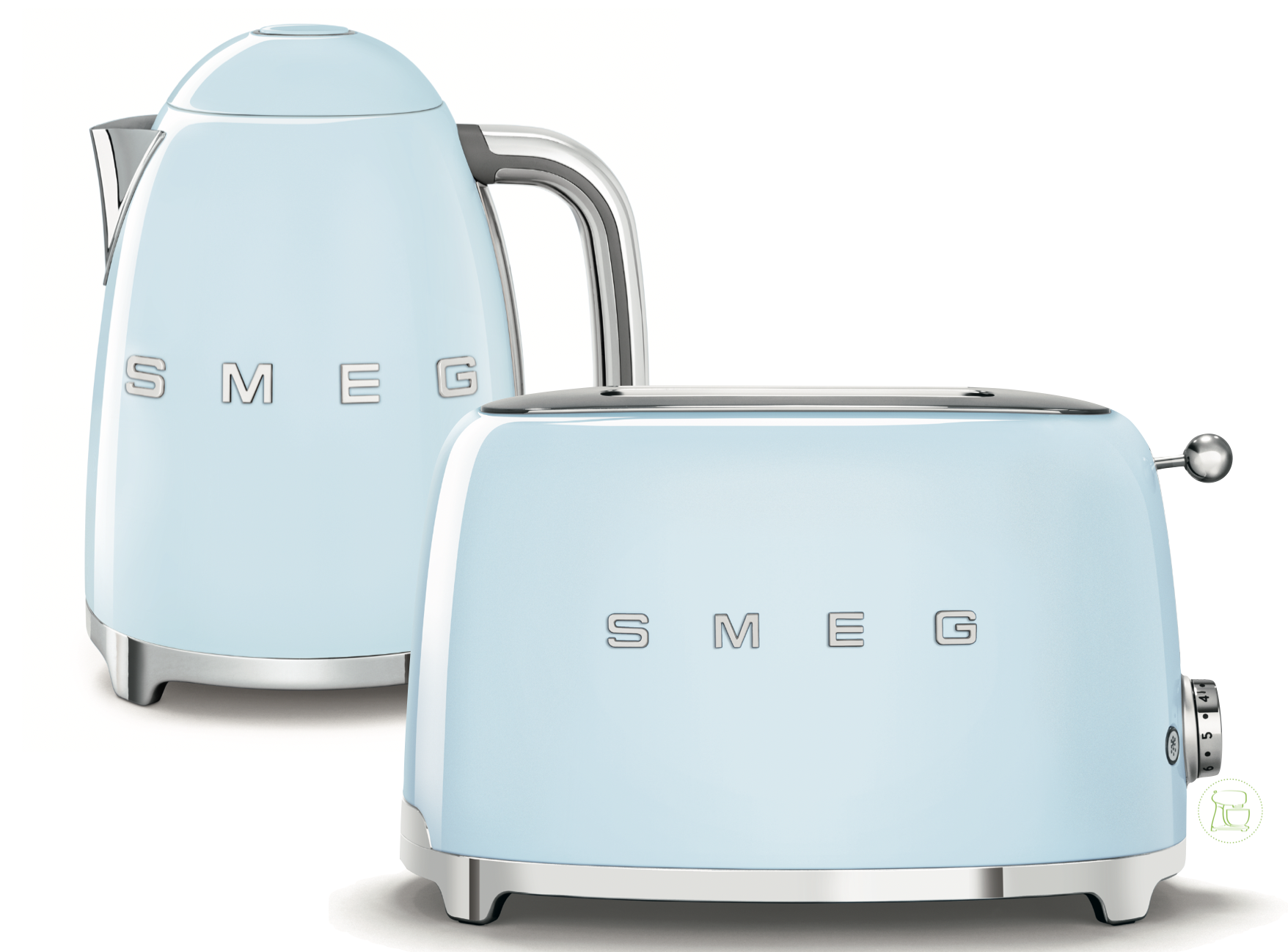 SMEG Wasserkocher - Toaster Set Pastellblau SMEG Wasserkocher - Toaster Set Pastellblau