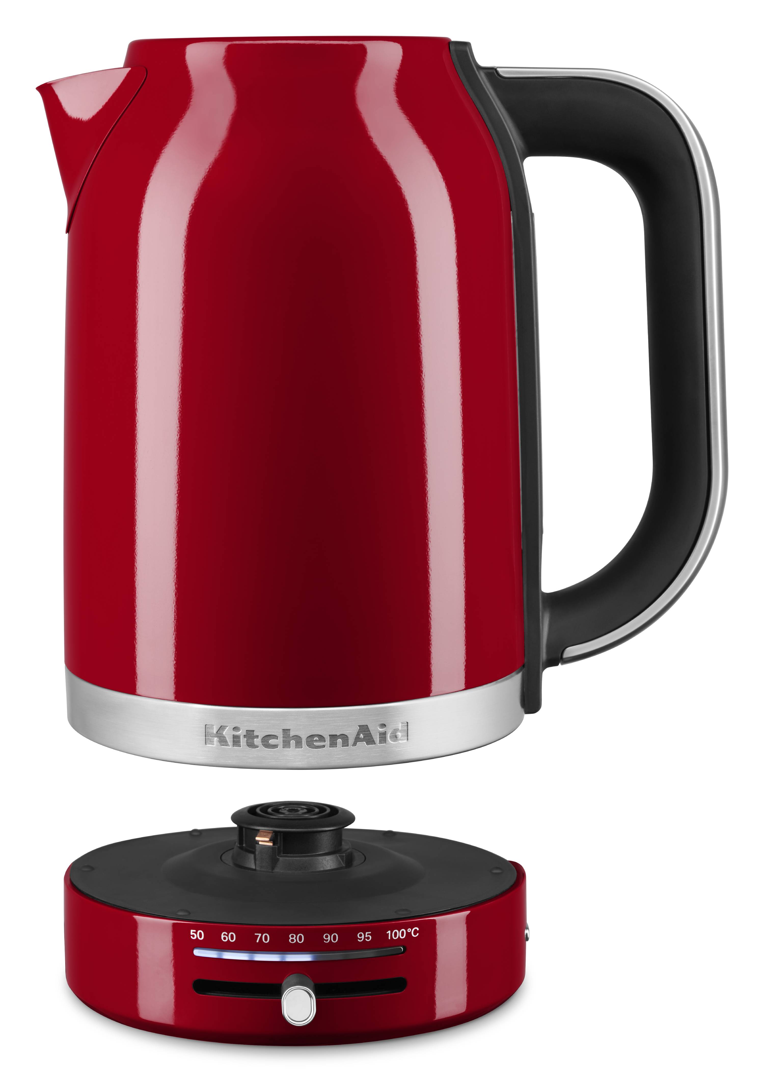 KitchenAid Wasserkocher 1,7l  mit Temperaturregelung Empire rot