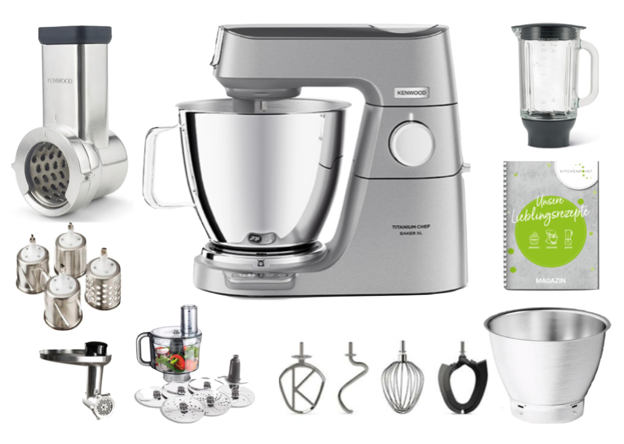 Kenwood Titanium Chef Baker XL - Gemüse Set - KVL85.594SI - Kitchenpoint.de