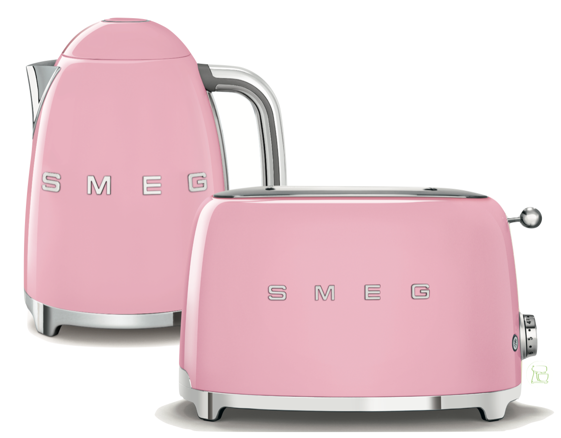 SMEG Wasserkocher - Toaster Set Cadillac Pink