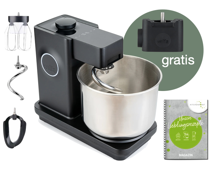 Wilfa Küchenmaschine Probaker Timer schwarz - Adapter Set - Kitchenpoint.de