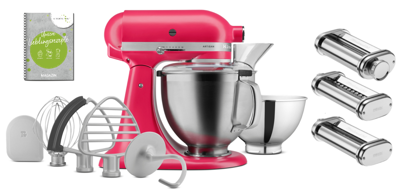 KitchenAid Küchenmaschine 195 Hibiscus - Pasta Set KitchenAid Küchenmaschine 195 Hibiscus - Pasta Set