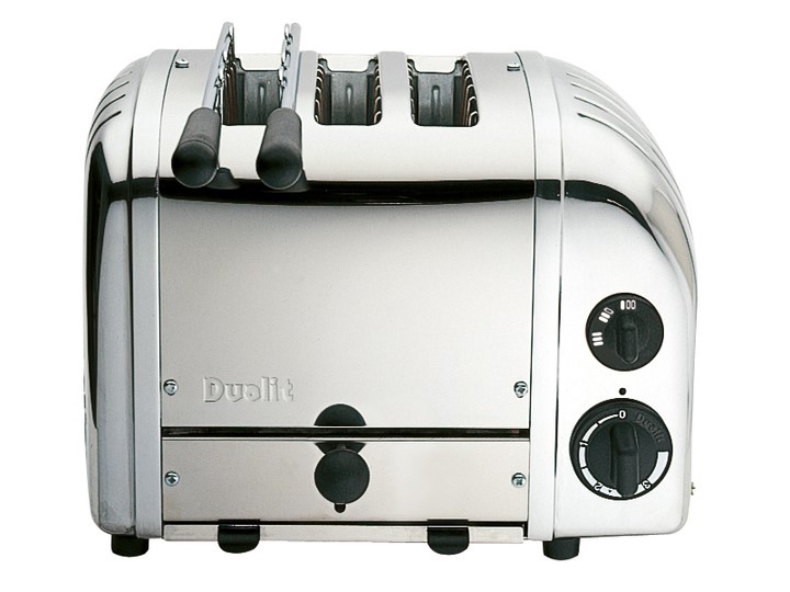 Dualit Classic Toaster 3 Scheiben Aluminium Poliert inkl. Sandwichzange